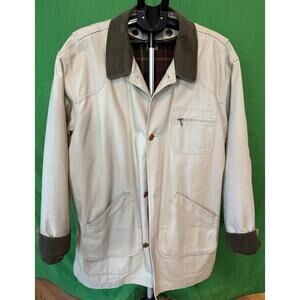 L.L. LL Bean Original Field Coat Barn Jacket ~ Plaid Cotton Lined Men's XXL Tall